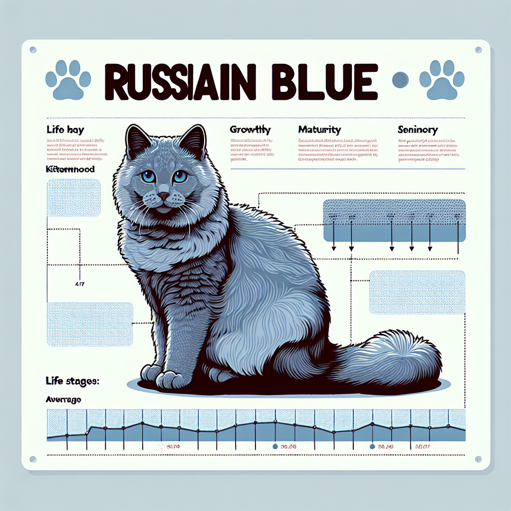 how long do russian blue cats live