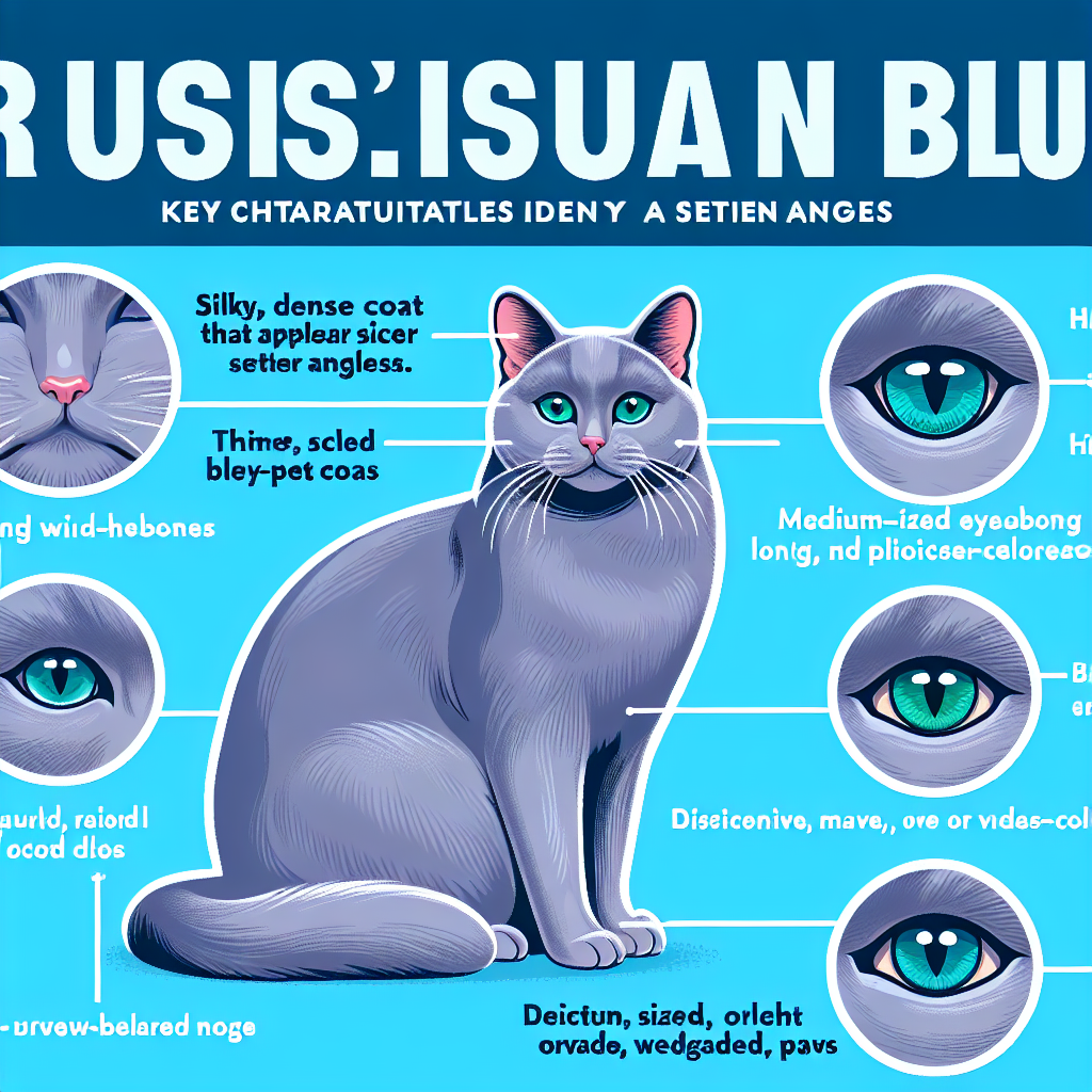 how to identify a russian blue cat